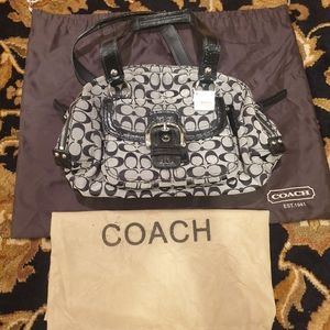 Brand new Coach purse with tags gray and black